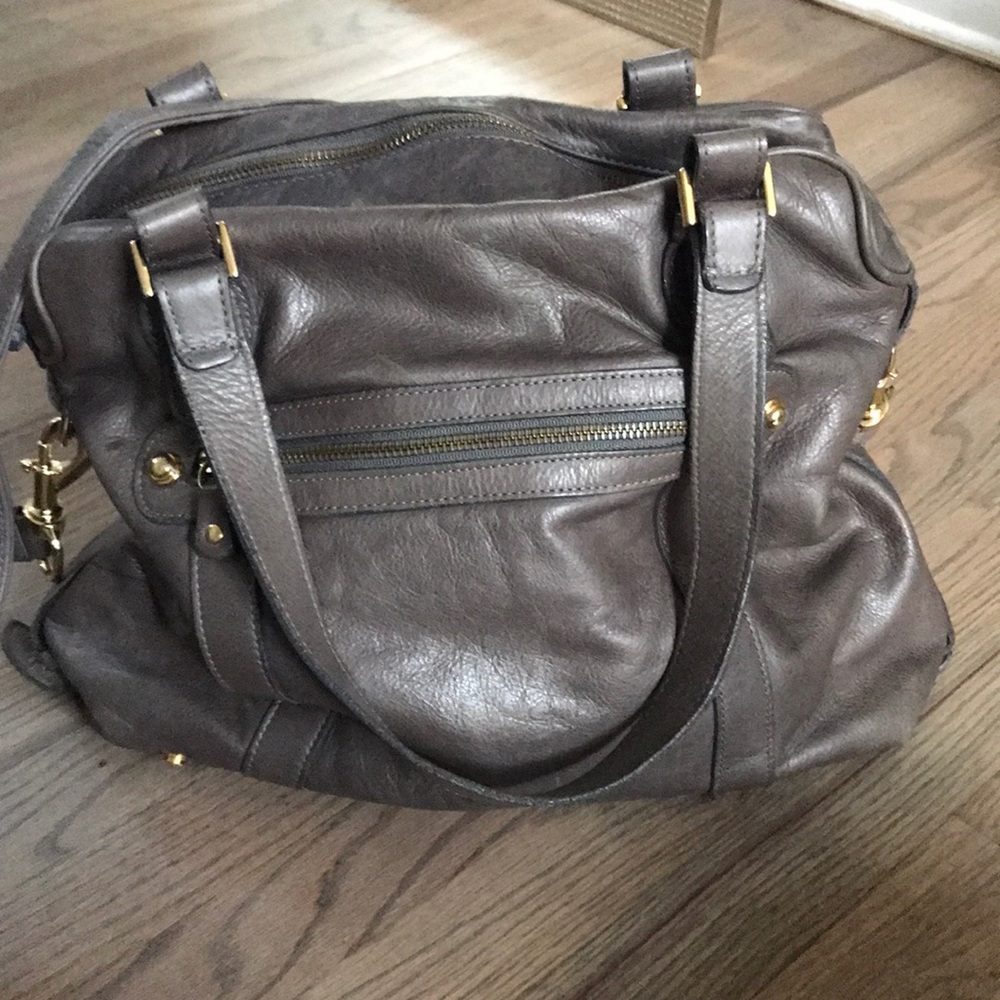 Luxe leather satchel